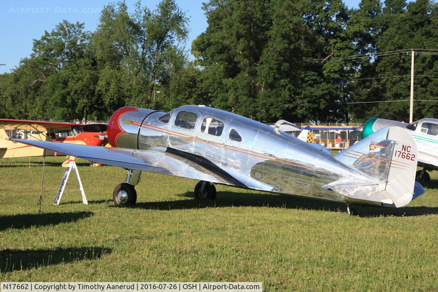 N17662, 1940 Spartan 7W Executive C/N 28, 1940 Spartan 7W, c/n: 28