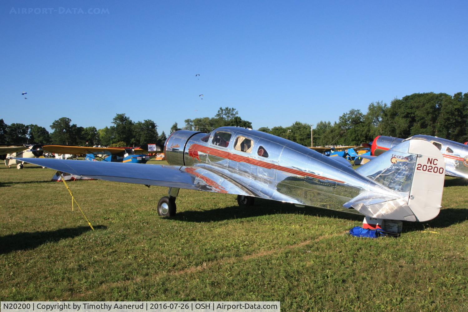 N20200, 1937 Spartan 7W Executive C/N 11, 1937 Spartan 7W, c/n: 11