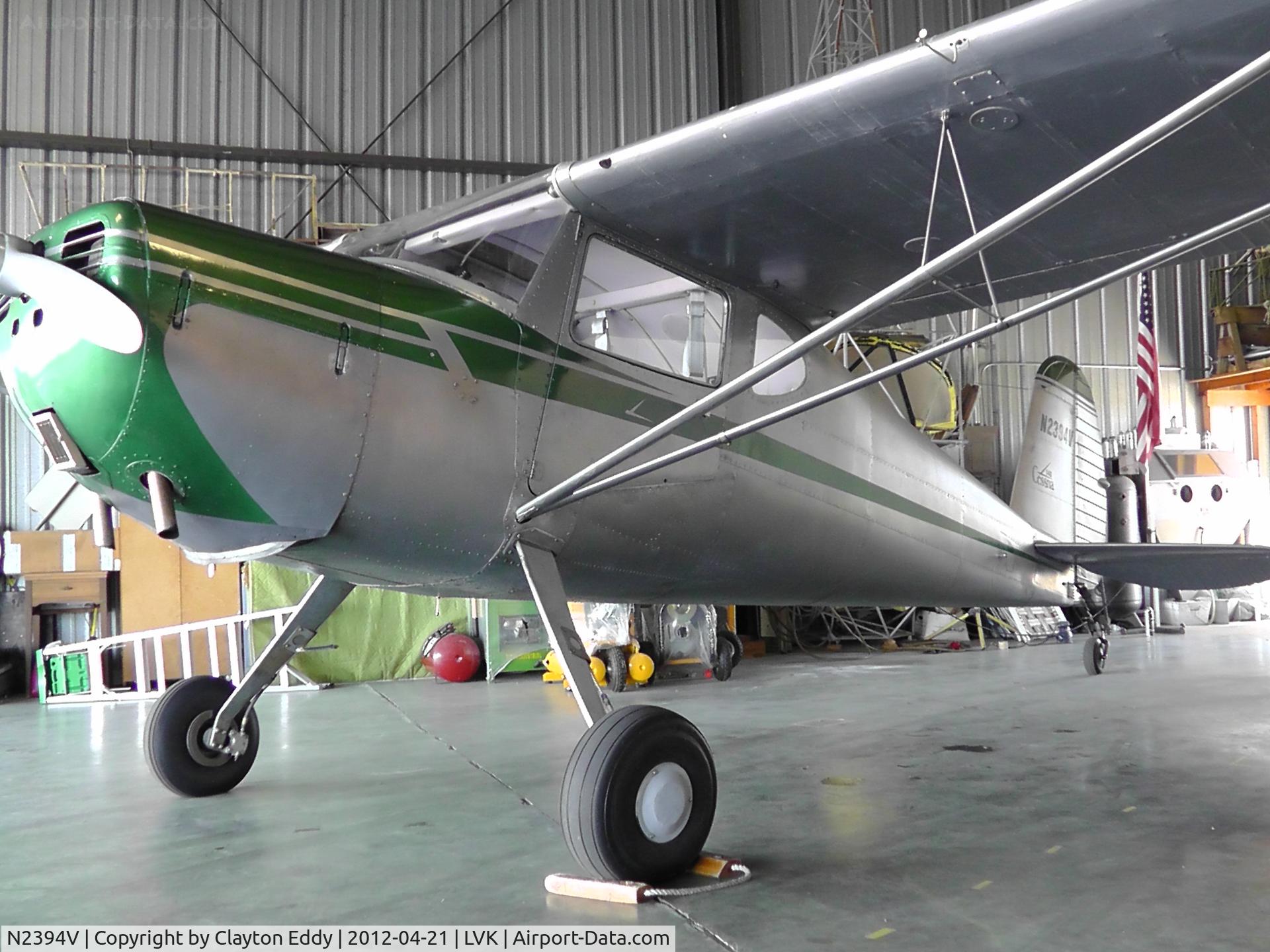 N2394V, 1948 Cessna 140 C/N 14635, Livermore Airport 2012
