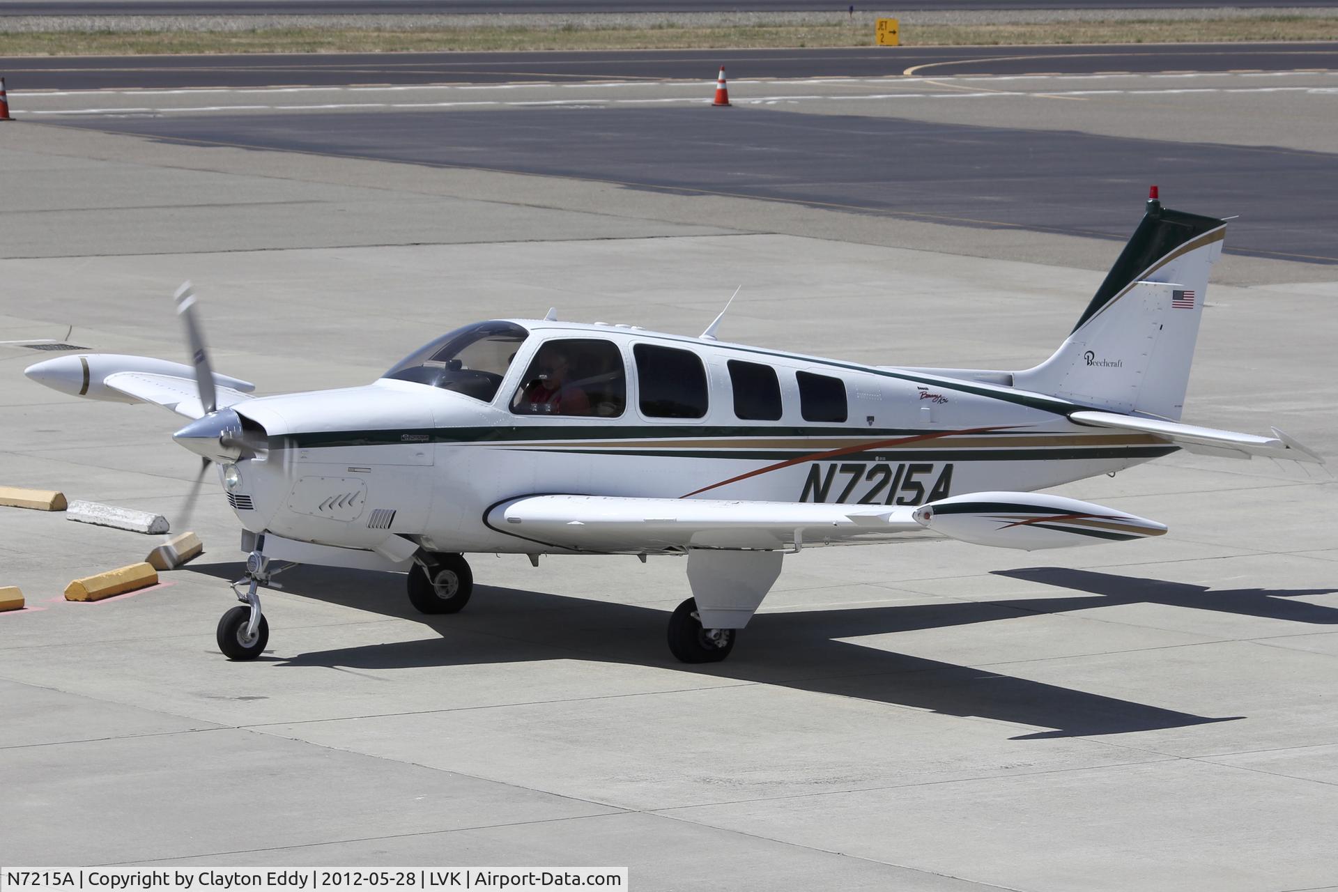 N7215A, 1984 Beech A36 Bonanza 36 C/N E-2213, Livermore Airport 2012