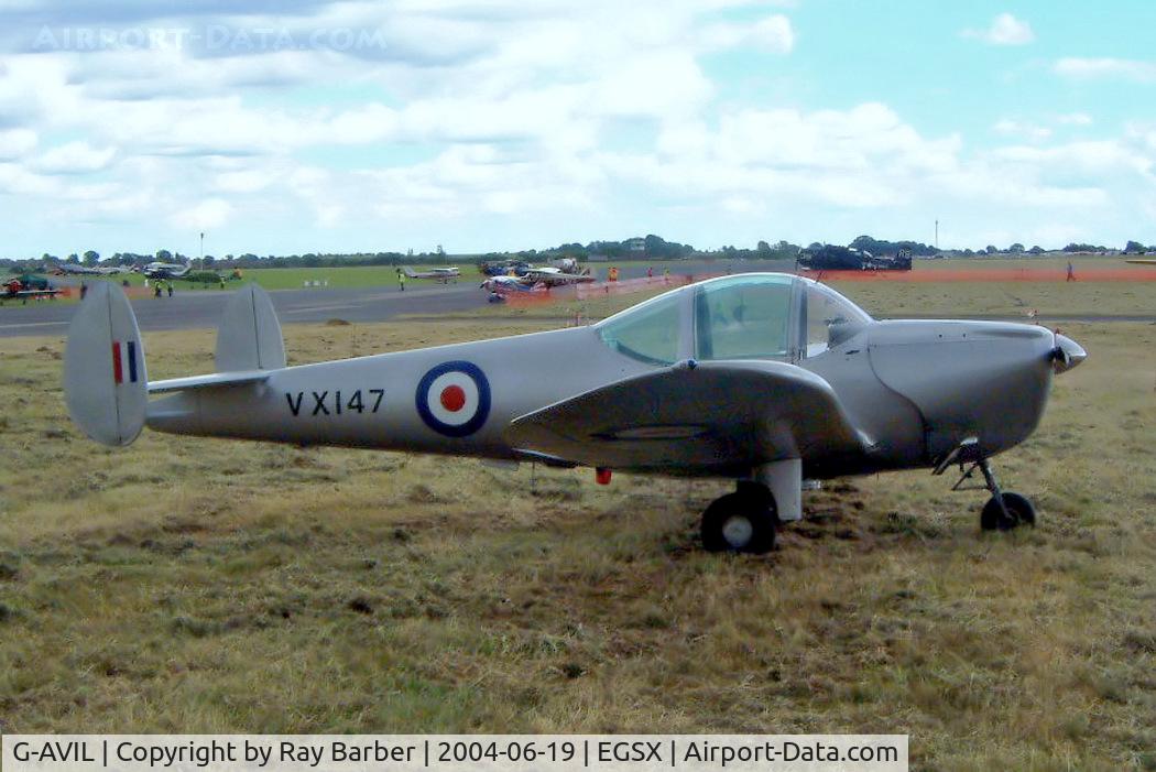 G-AVIL, 1965 Alon A-2 Aircoupe C/N A-5, Alon A-2 Aircoupe [A-5] North Weald~G 19/06/2004