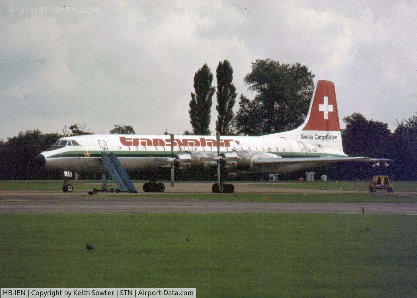 HB-IEN, 1961 Canadair CL-44D4-2 C/N 25, Stansted