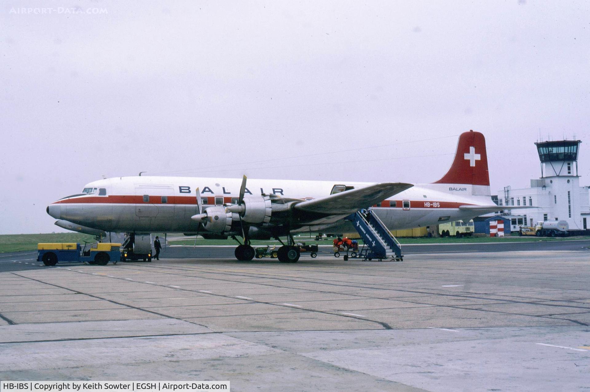 HB-IBS, 1958 Douglas DC-6B(F) C/N 45531, rare visitor