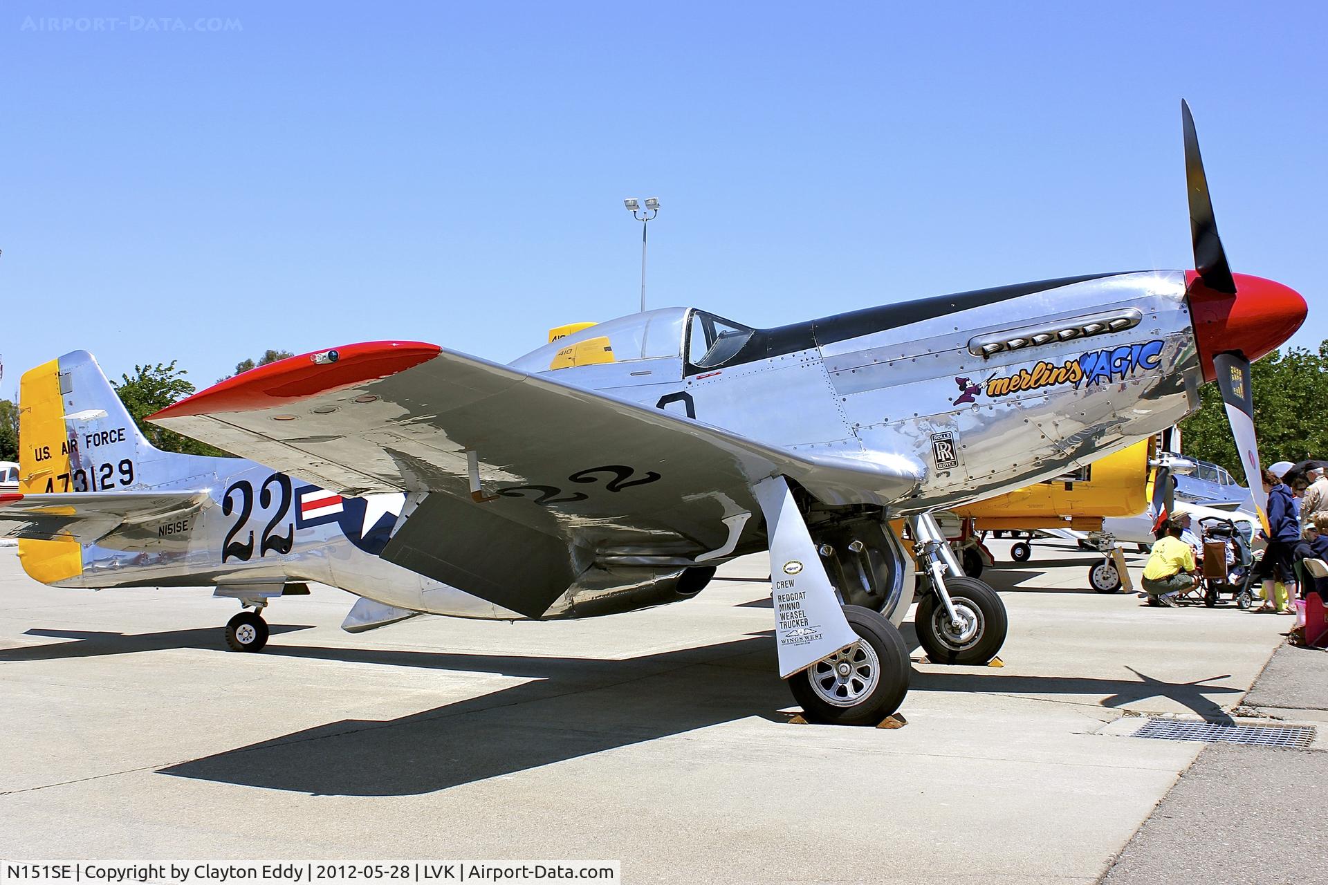 N151SE, 1944 North American P-51D Mustang C/N 122-39588 (44-73129), Livermore Airport 2012