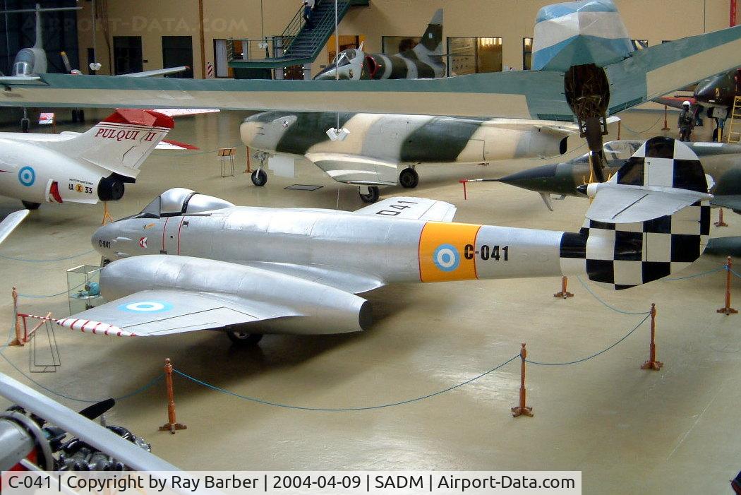 C-041, Gloster Meteor F.4 C/N G5/141, Gloster Meteor F.4 [EE586] (Museo Nacional de Aeronautica (Argentina)) Buenos Aires-Moron~LV 09/04/2004