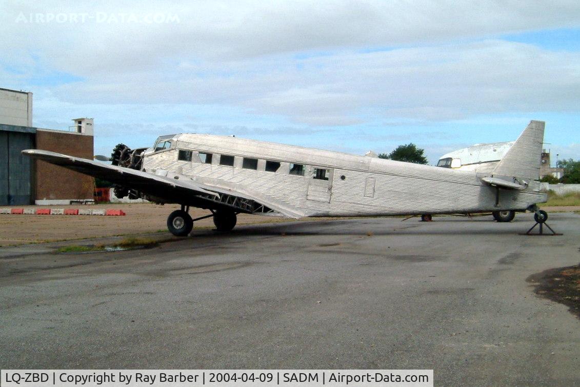 LQ-ZBD, Junkers Ju-52/3mge C/N 4043, Junkers Ju.52/3mge [4043] (Museo Nacional de Aeronautica (Argentina)) Buenos Aires-Moron~LV 09/04/2004