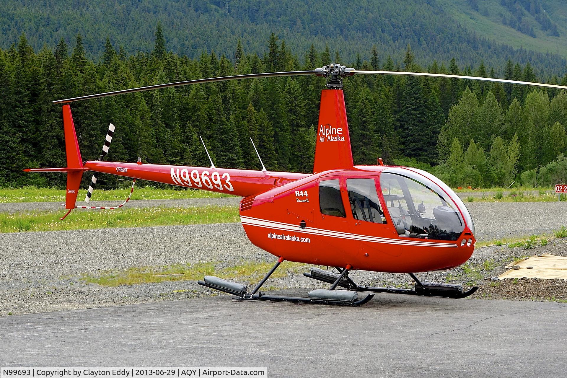 N99693, Robinson R44 II C/N 13282, Girdwood Alaska 2013