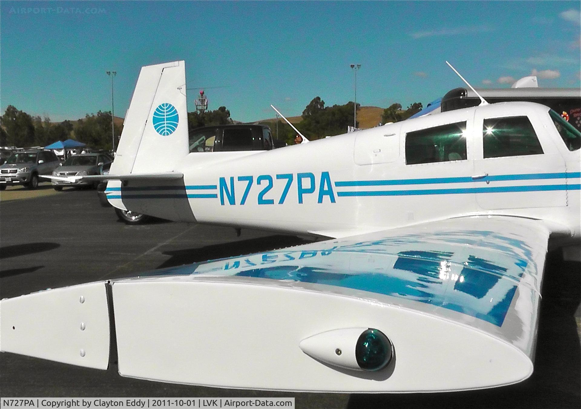N727PA, 1967 Mooney M20C Ranger C/N 670097, Livermore Airport. 2011