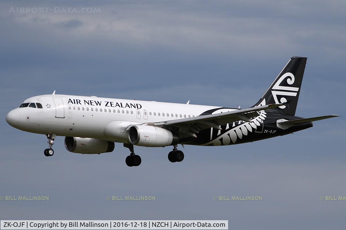 ZK-OJF, 2003 Airbus A320-232 C/N 2153, NZ896 from MEL