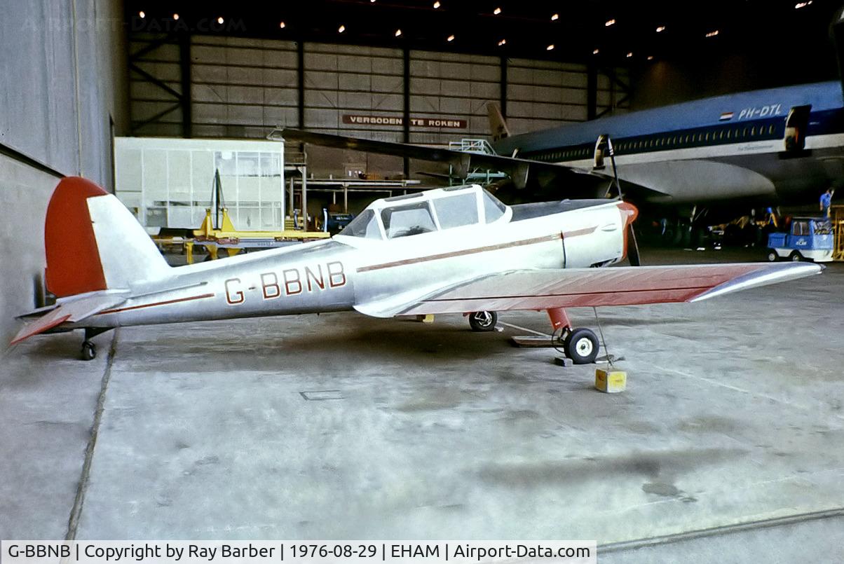 G-BBNB, 1951 De Havilland DHC-1 Chipmunk 22(Mod) C/N C1/0033, De Havilland Canada DHC-1 Chipmunk 22 [C1/0033] Amsterdam-Schiphol~PH 29/08/1976. From a slide.