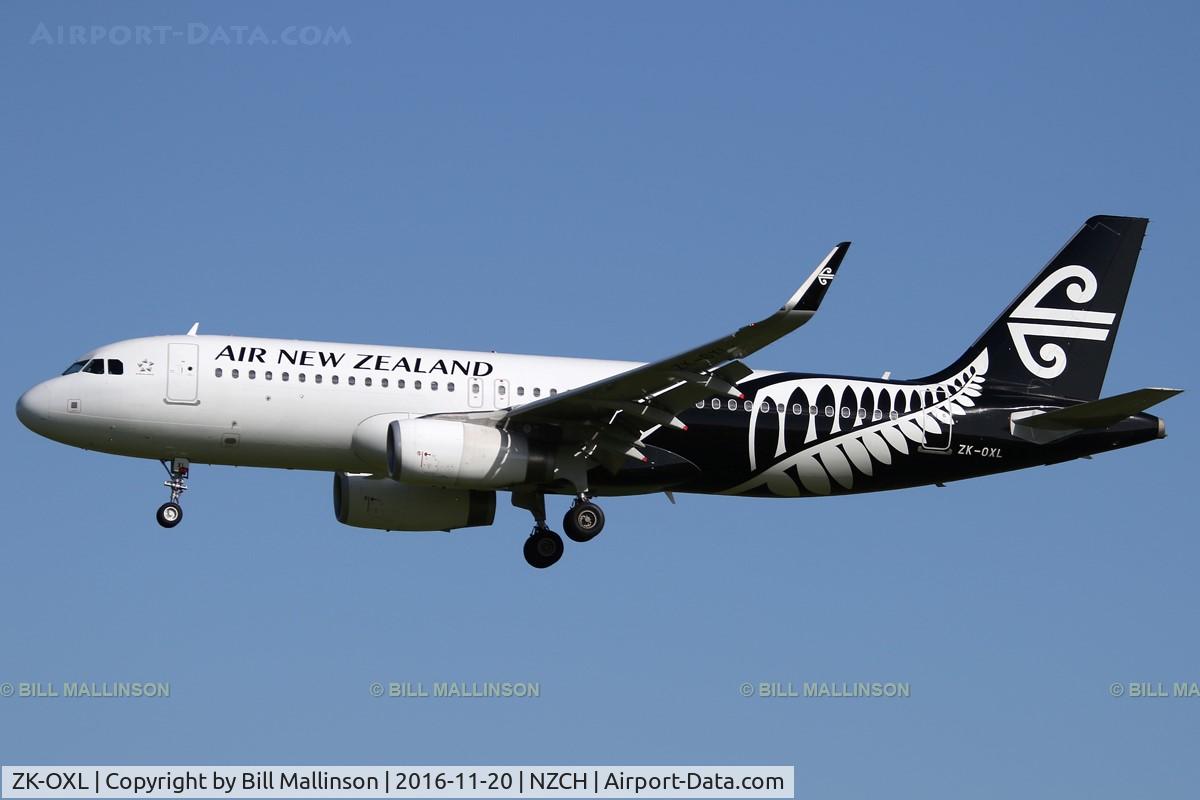 ZK-OXL, 2016 Airbus A320-232 C/N 7086, NZ517 from AKL