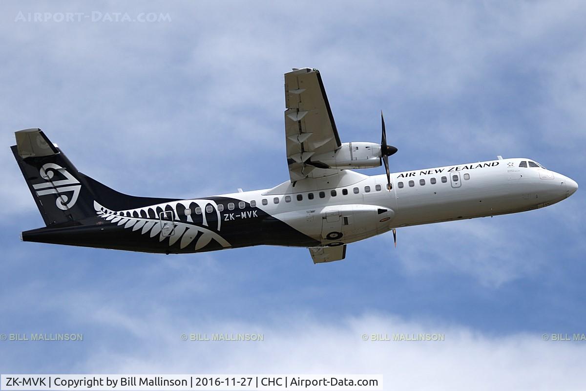 ZK-MVK, 2016 ATR 72-600 (72-212A) C/N 1330, away to DUD