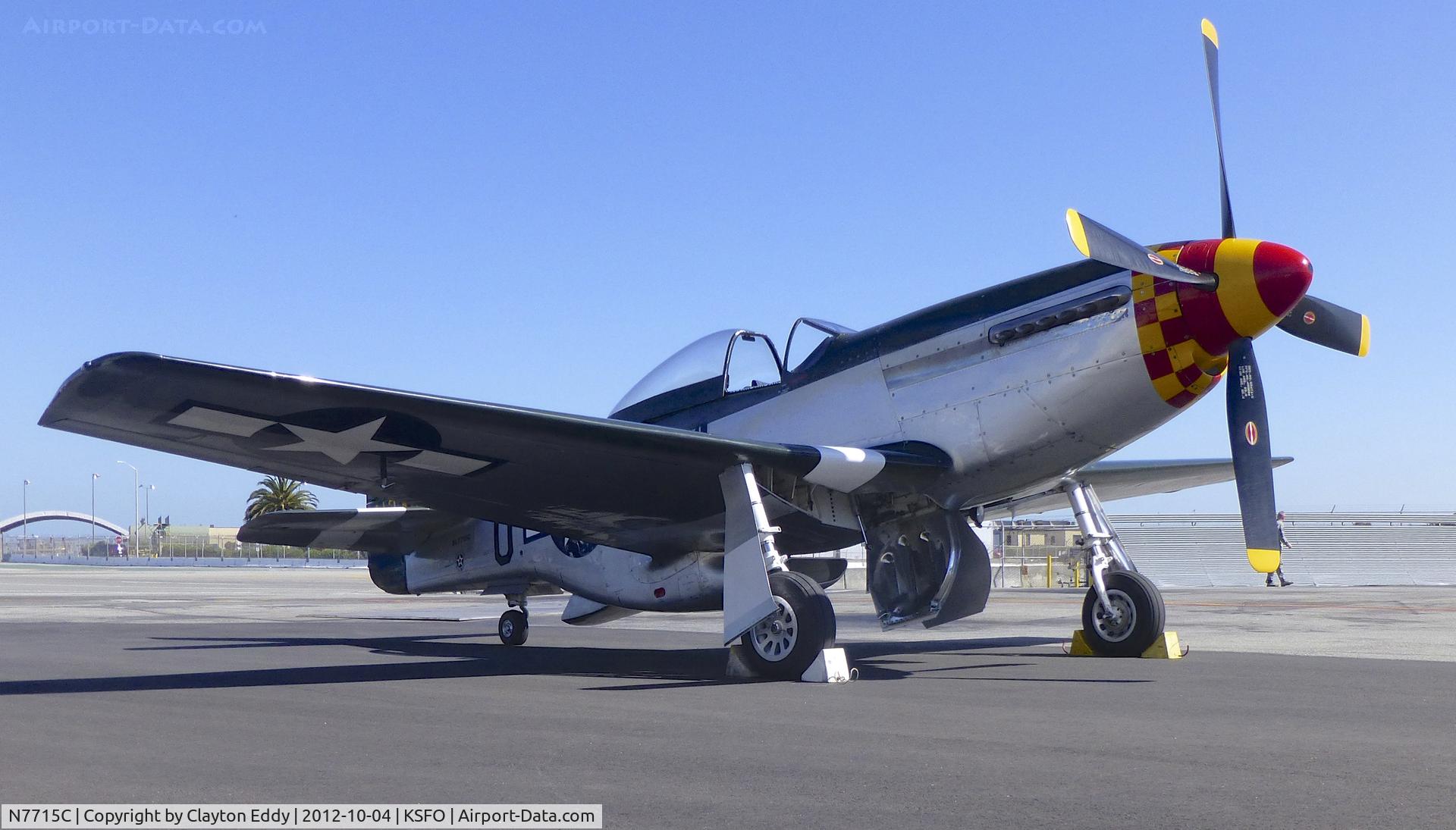 N7715C, 1944 North American P-51D C/N 44-84961A (124-44817), Fleet Week SFO 2012