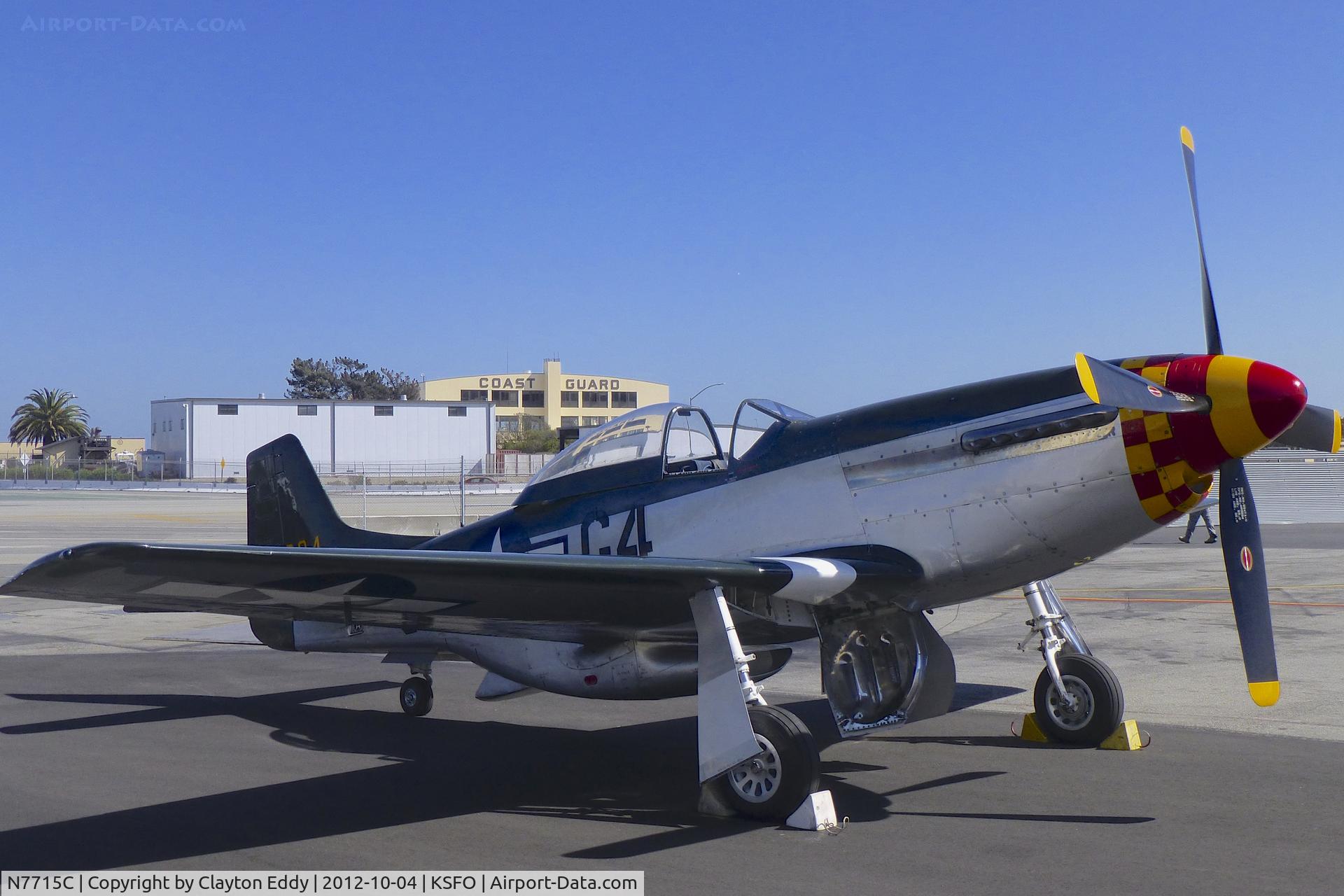 N7715C, 1944 North American P-51D C/N 44-84961A (124-44817), Fleet Week SFO 2012