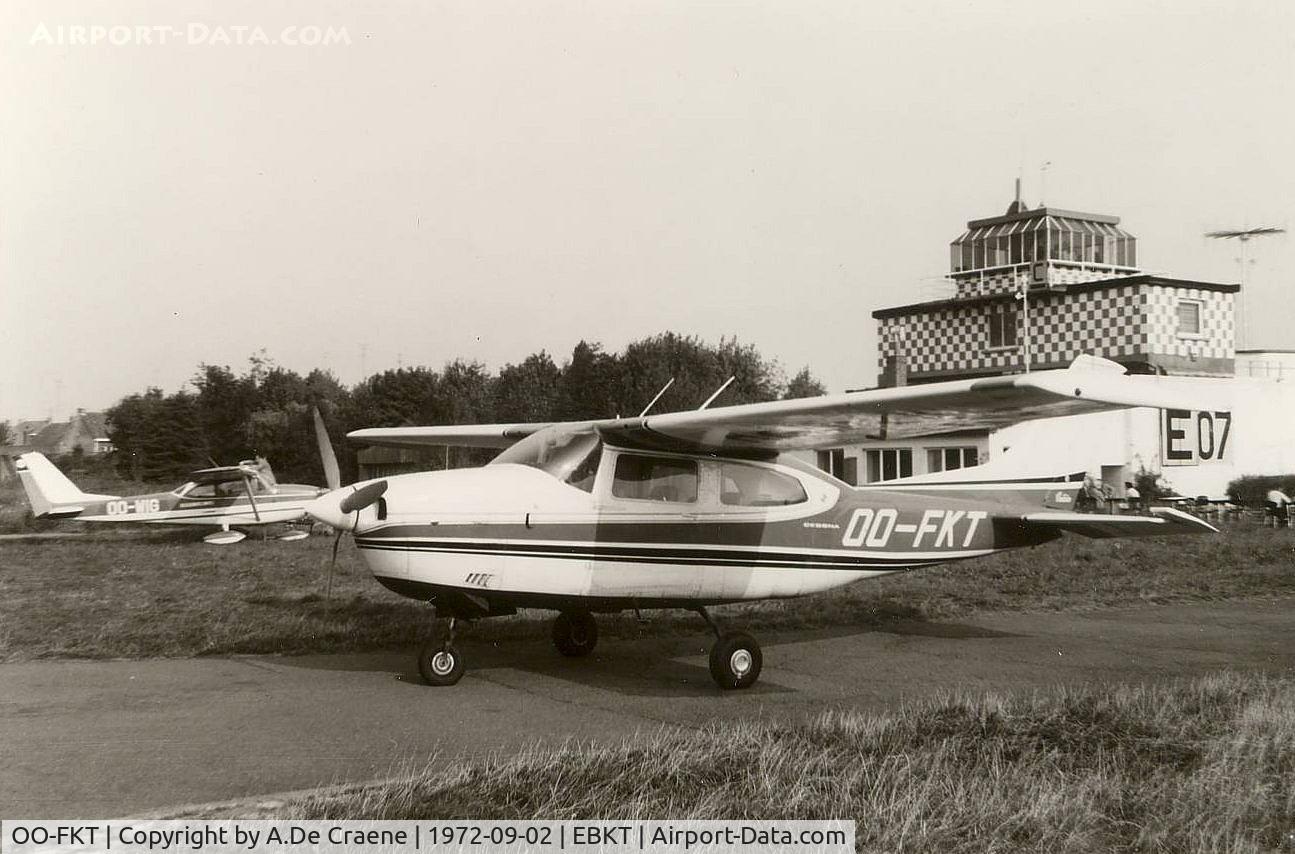 OO-FKT, 1970 Cessna 210K Centurion C/N 210K-59257, At Wevelgem in 1972.