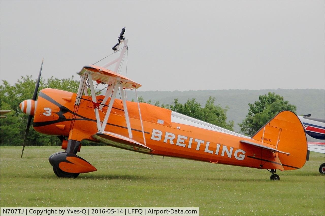 N707TJ, 1943 Boeing A75N1(PT17) C/N 75-950, Boeing A75N1(PT17), Static park, La Ferté-Alais airfield (LFFQ) Air show 2016