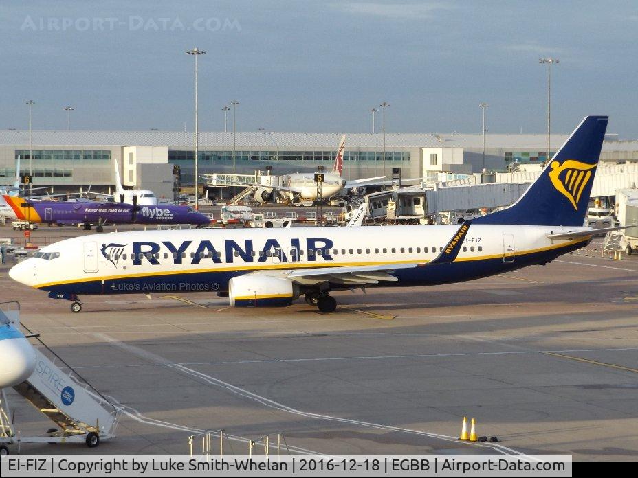 EI-FIZ, 2015 Boeing 737-8AS C/N 44709, From Birmingham Airport on Sunday.