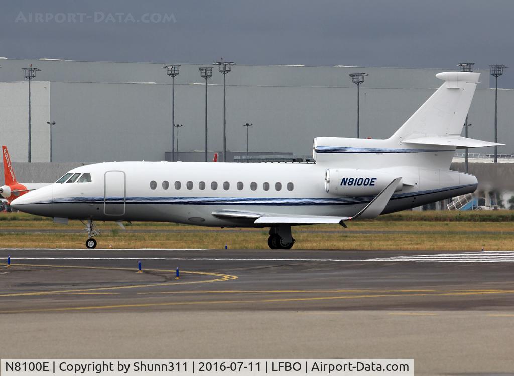 N8100E, 1996 Dassault Falcon 900EX C/N 04, Taxiing to the General Aviation area...