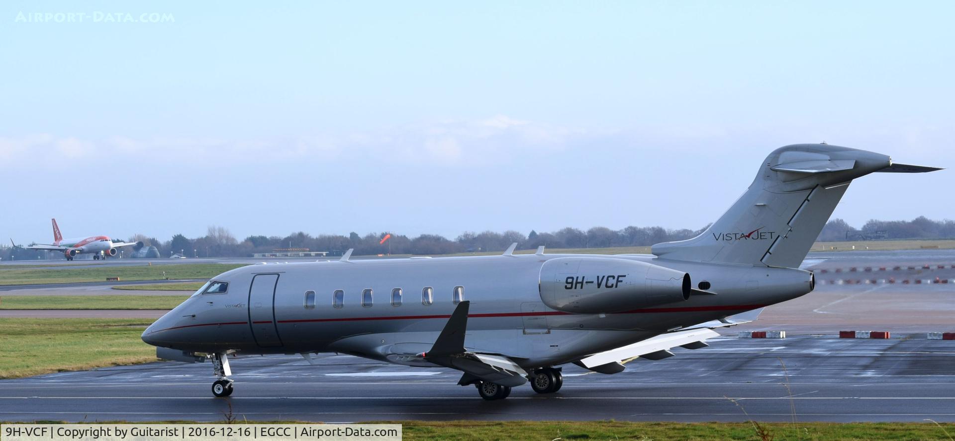 9H-VCF, 2014 Bombardier Challenger 350 (BD-100-1A10) C/N 20541, At Manchester