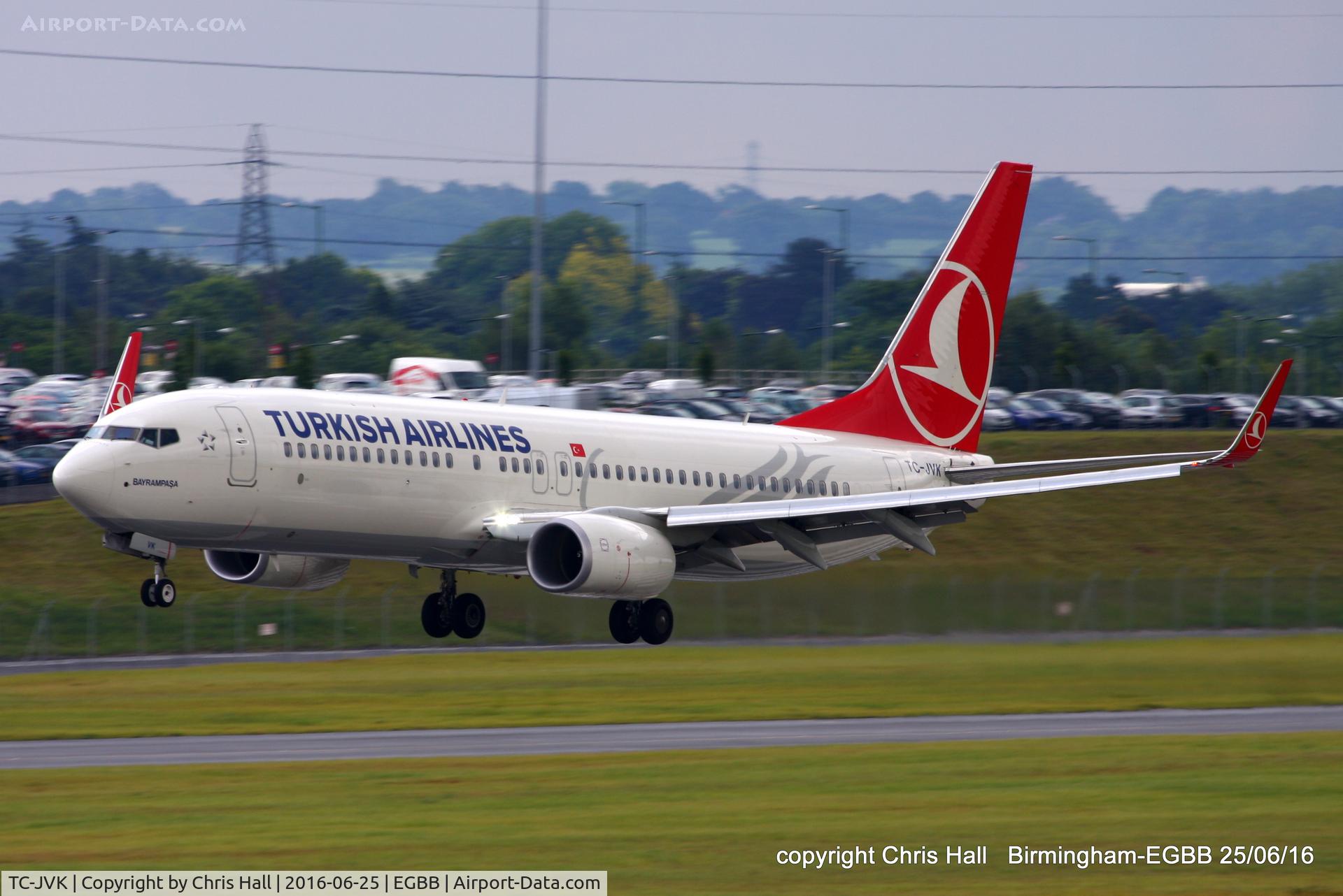 TC-JVK, 2016 Boeing 737-8F2 C/N 60014, Turkish Airlines
