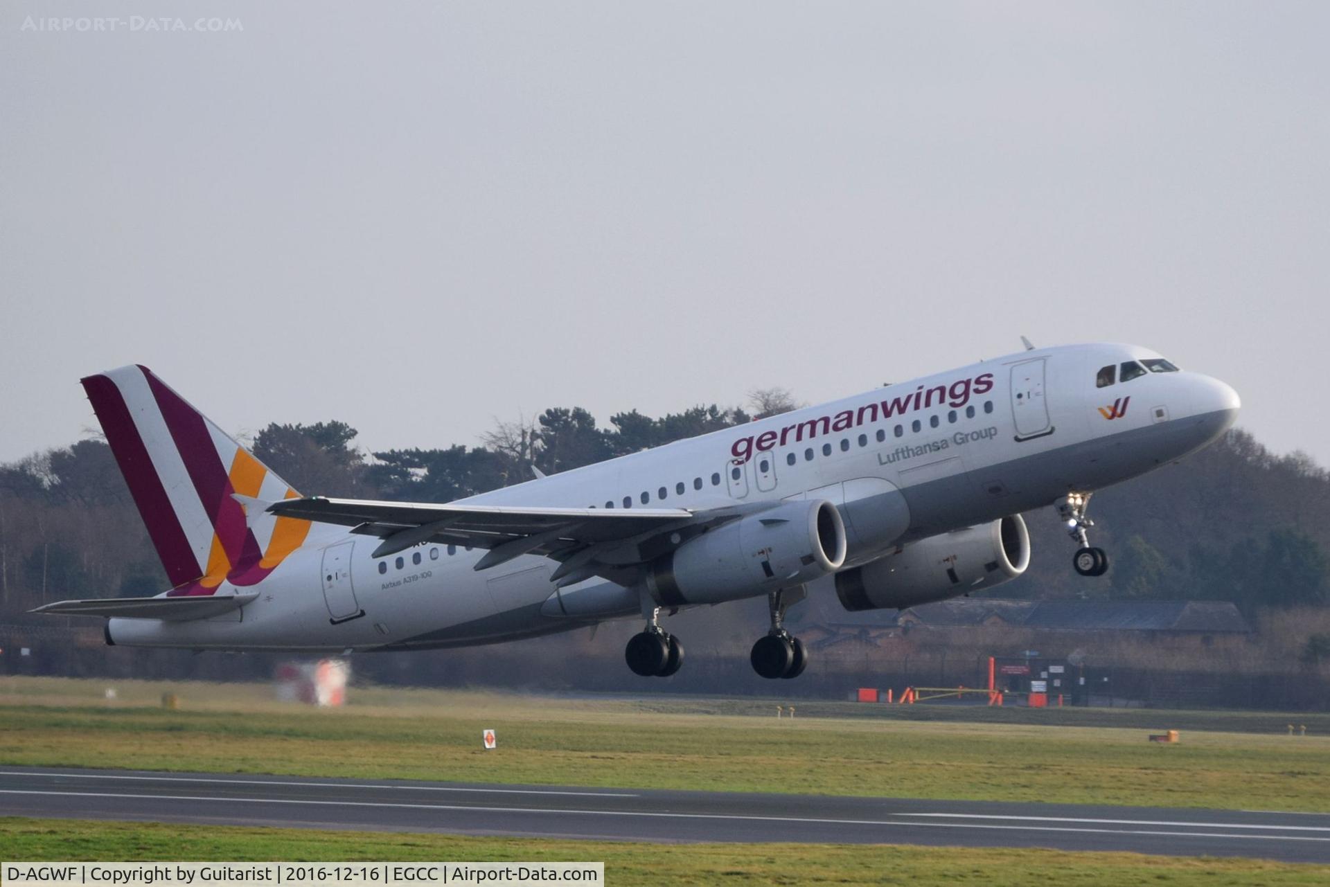 D-AGWF, 2007 Airbus A319-132 C/N 3172, At Manchester