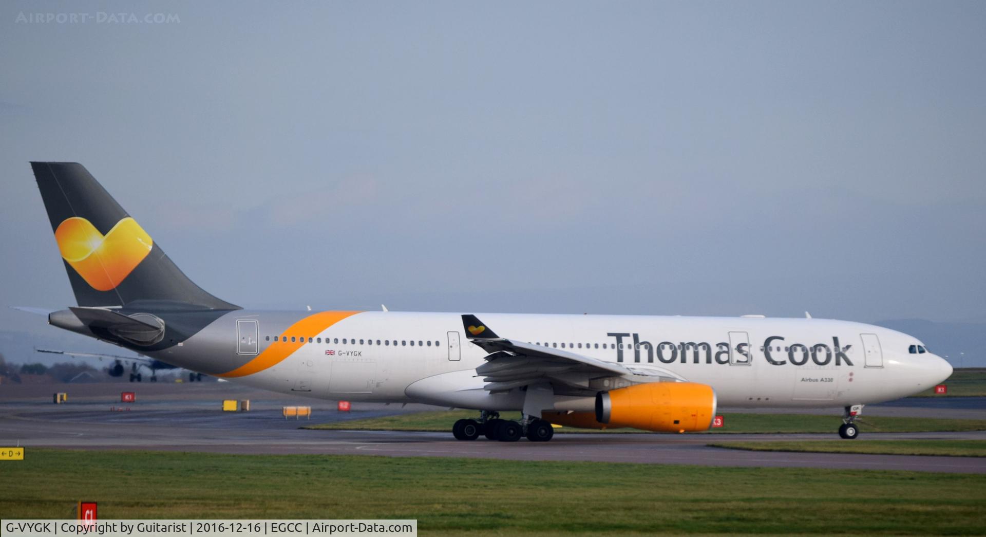 G-VYGK, 2014 Airbus A330-243 C/N 1498, At Manchester