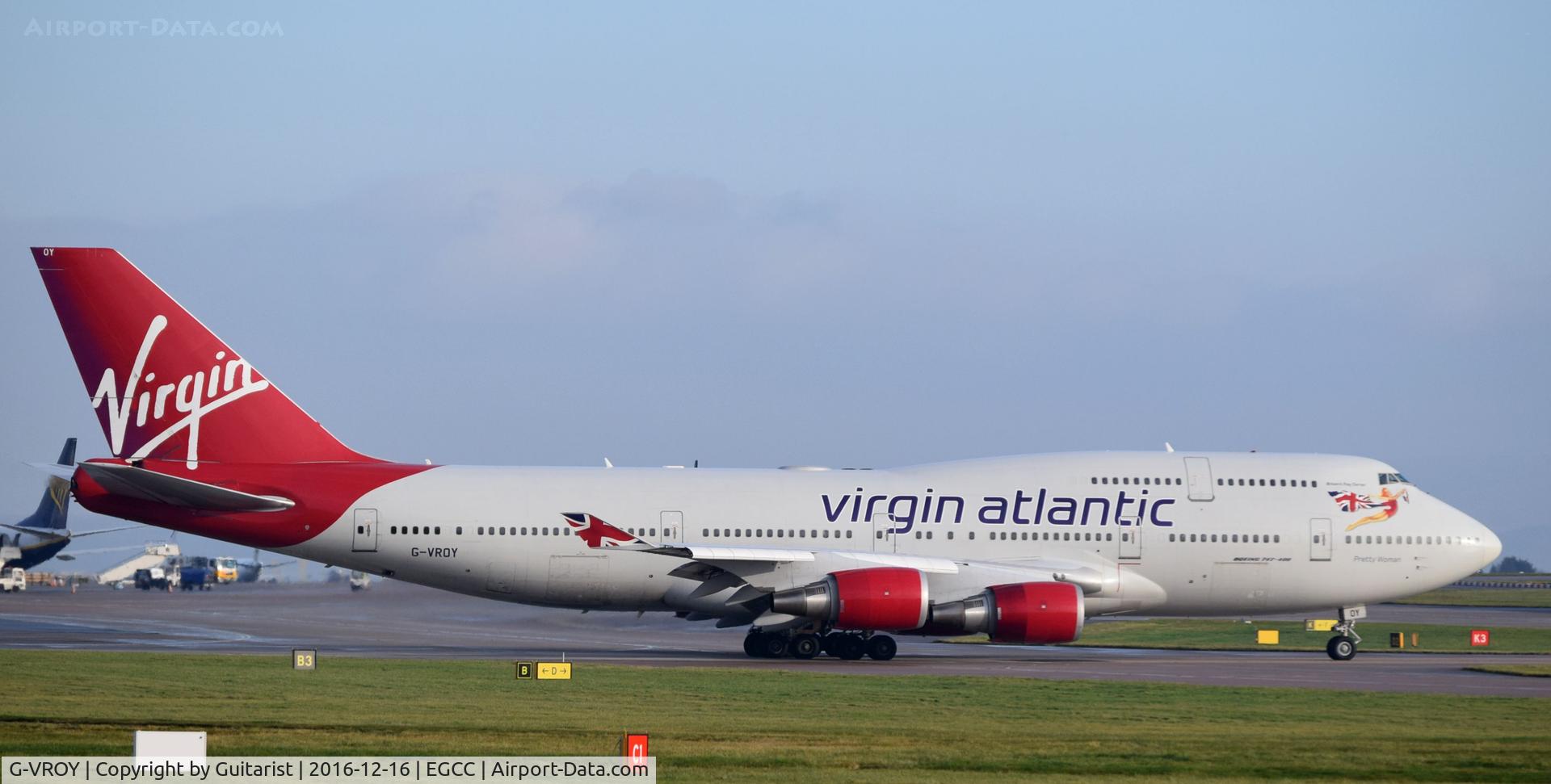 G-VROY, 2001 Boeing 747-443 C/N 32340, At Manchester