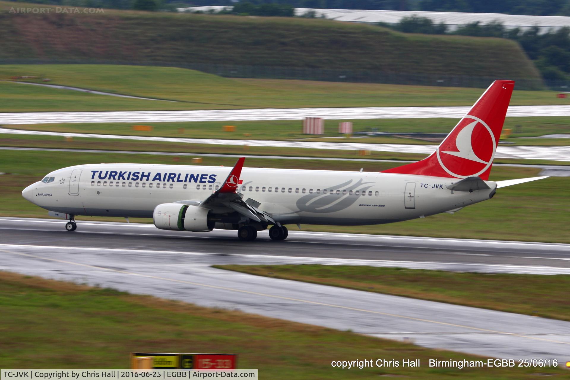 TC-JVK, 2016 Boeing 737-8F2 C/N 60014, Turkish Airlines