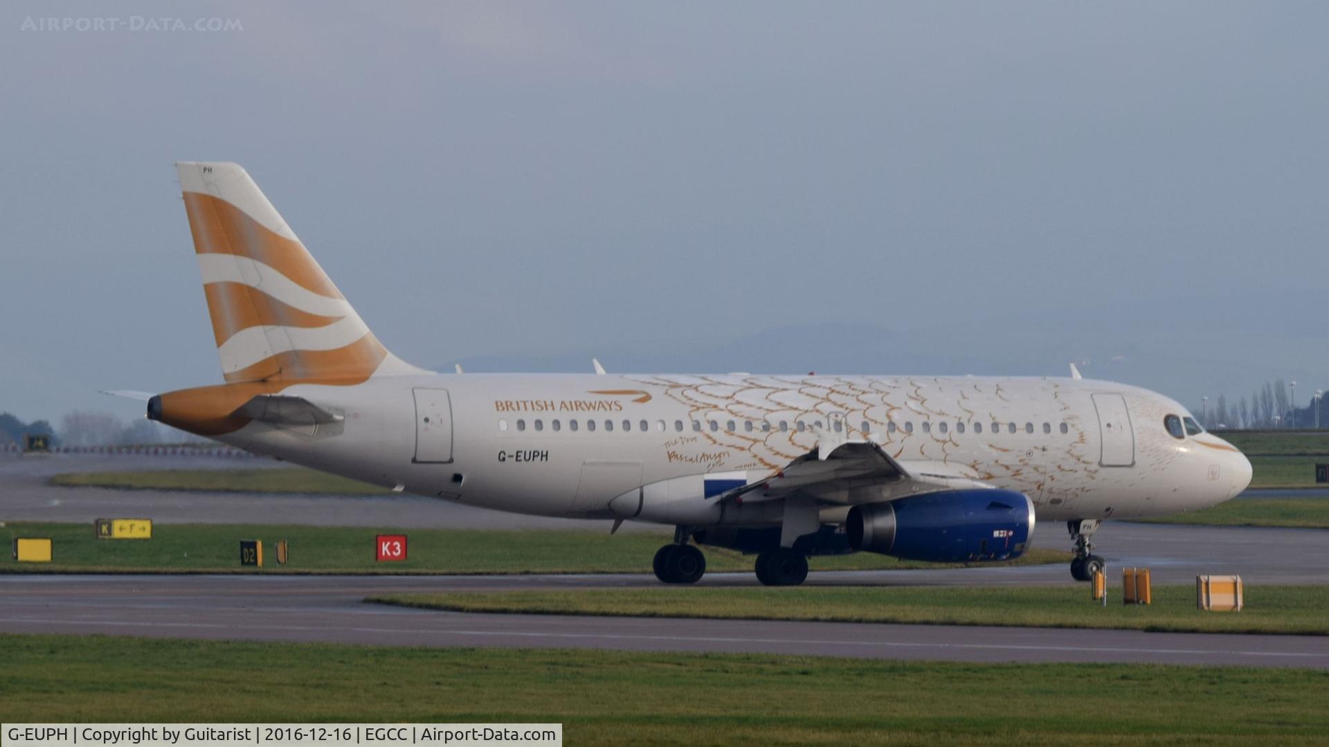 G-EUPH, 2000 Airbus A319-131 C/N 1225, At Manchester