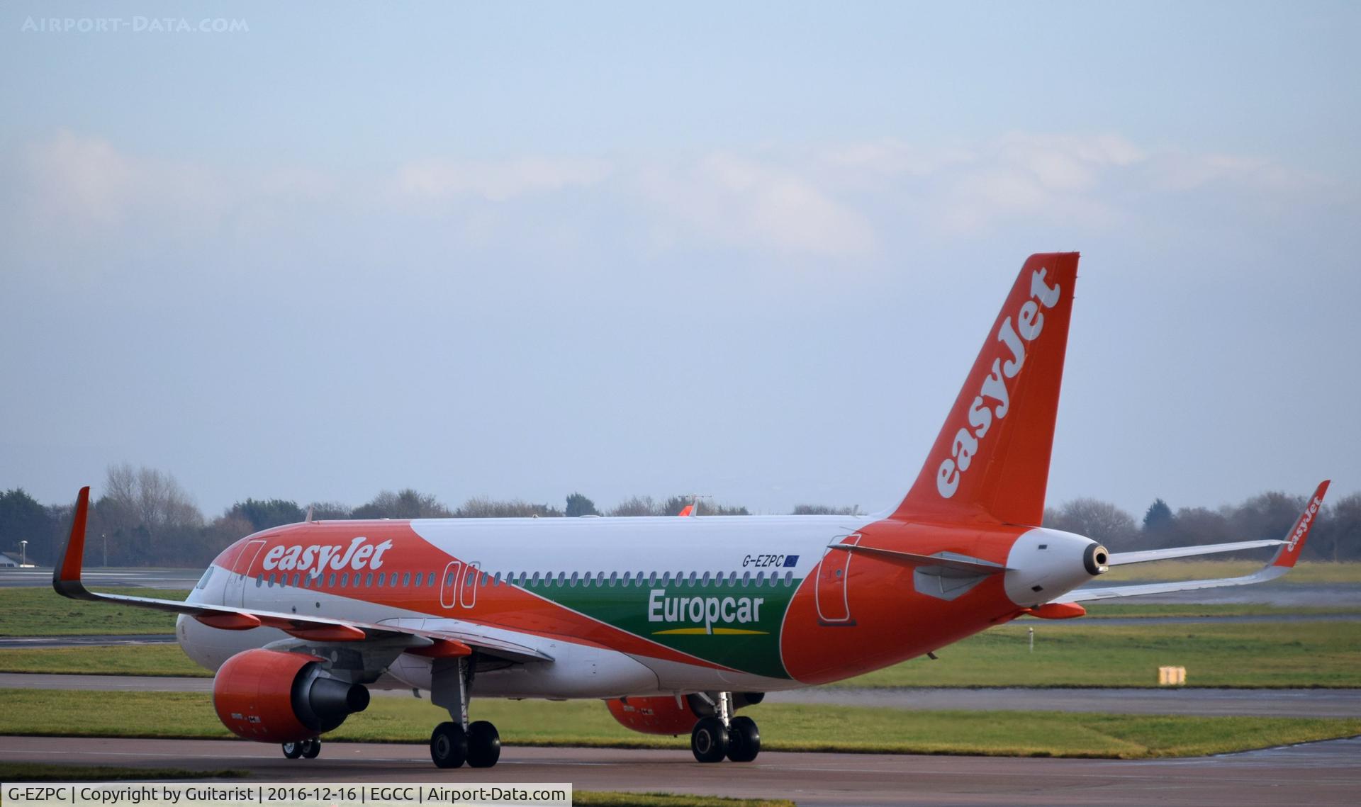 G-EZPC, 2015 Airbus A320-214 C/N 6981, At Manchester