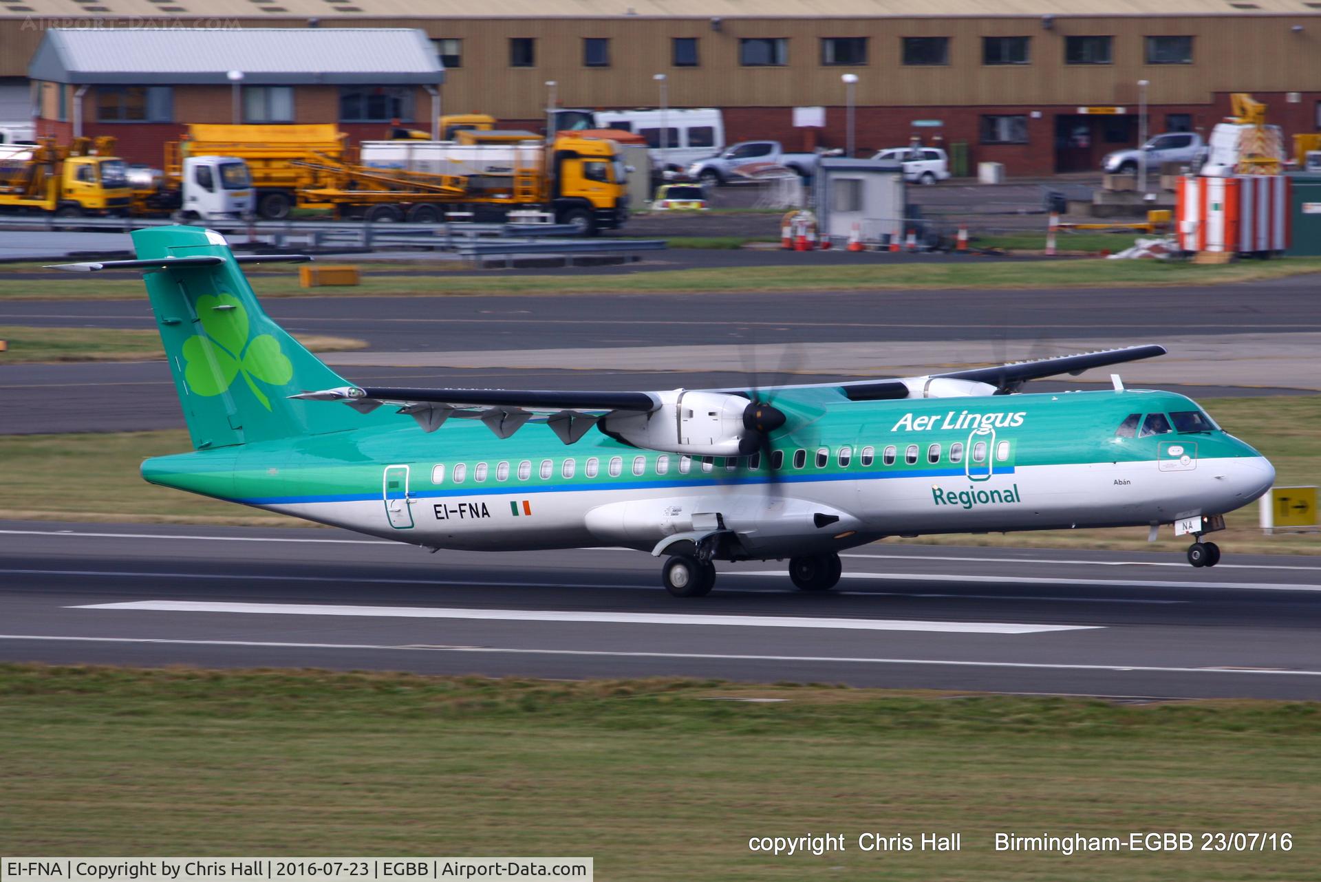 EI-FNA, 2016 ATR 72-212A C/N 1325, Aer Lingus Regional