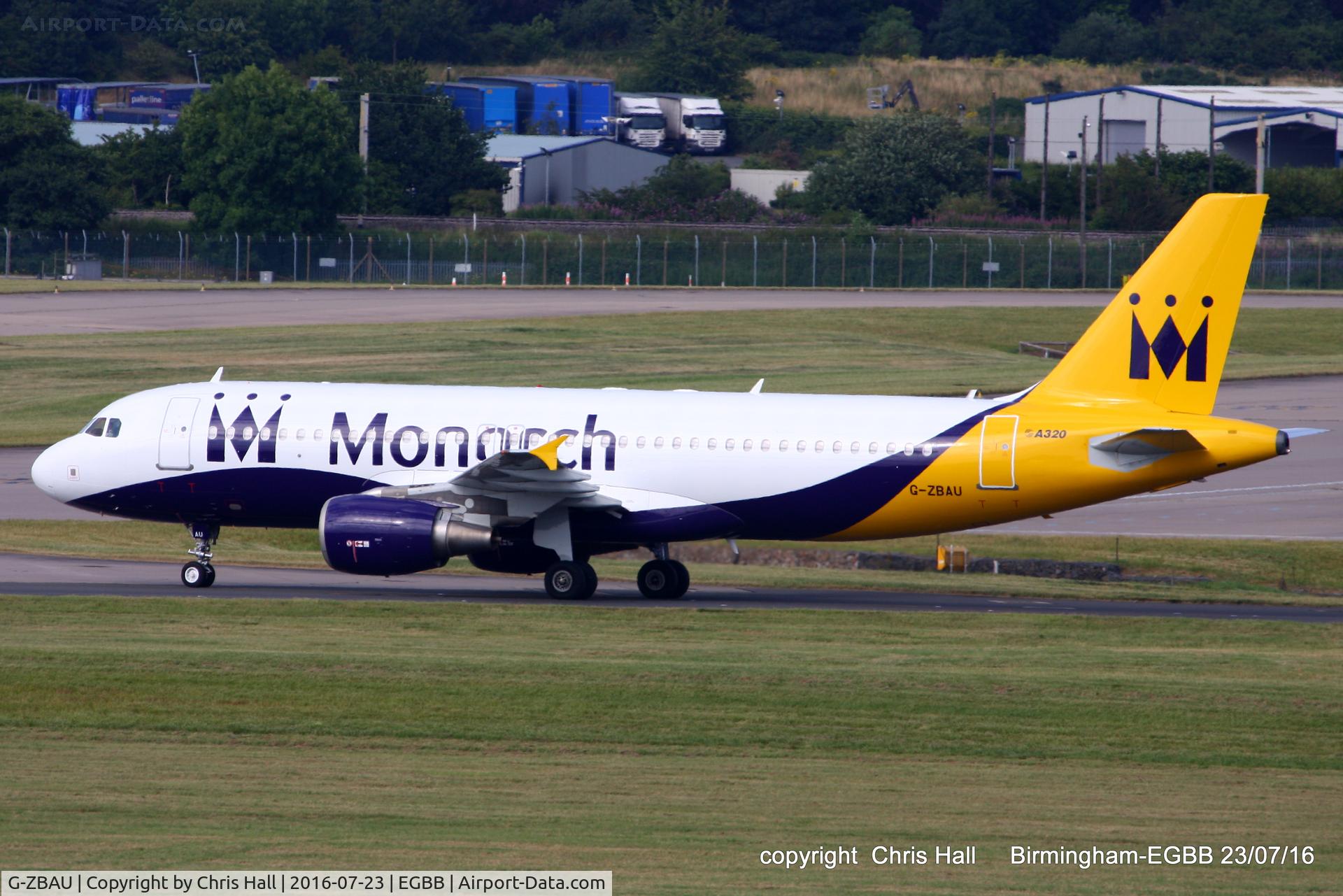 G-ZBAU, 2007 Airbus A320-214 C/N 3293, Monarch