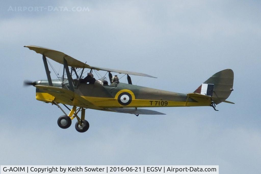 G-AOIM, 1946 De Havilland DH-82A Tiger Moth II C/N 83536, Climbing away