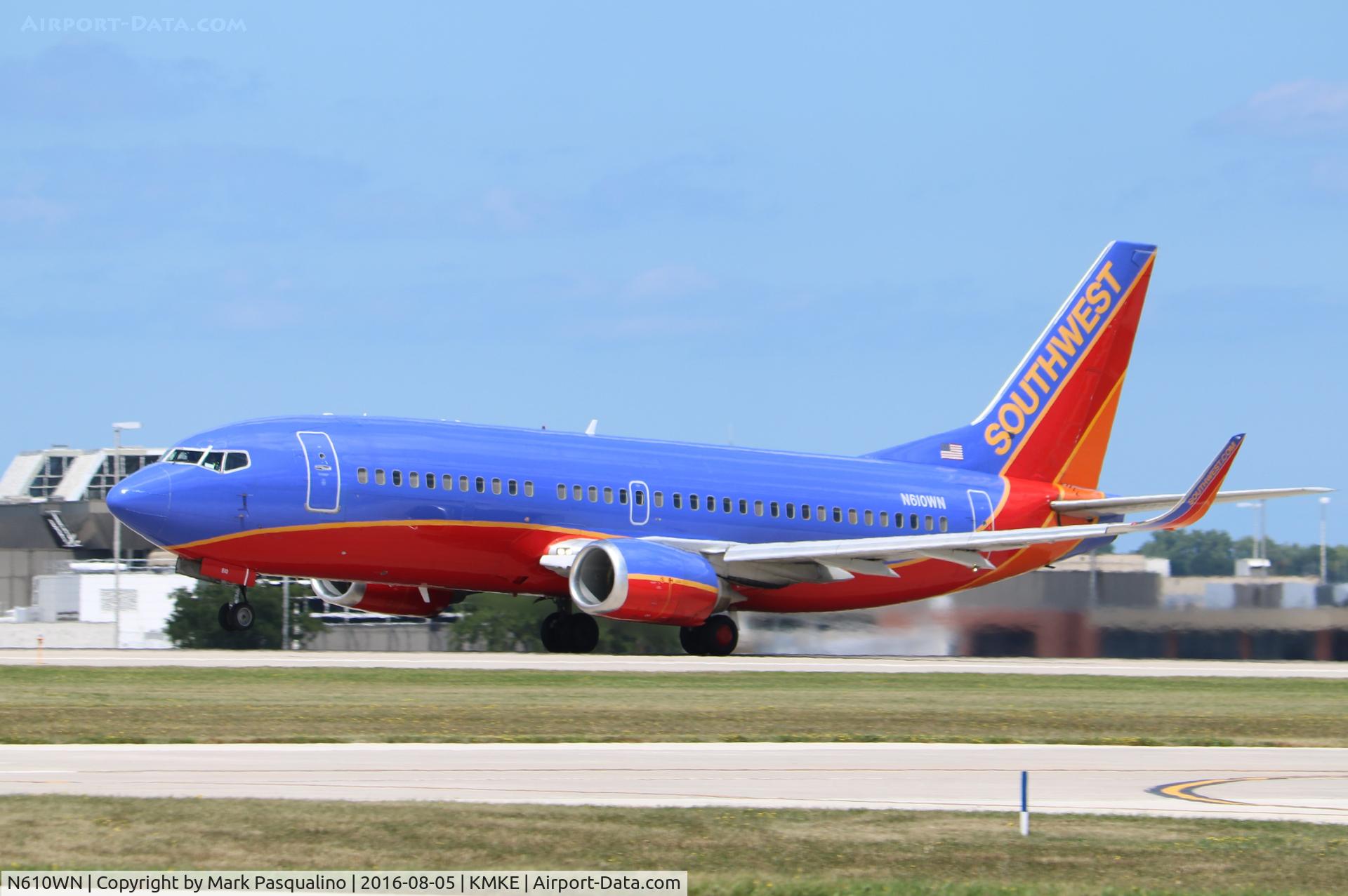 N610WN, 1995 Boeing 737-3H4 C/N 27696, Boeing 737-300