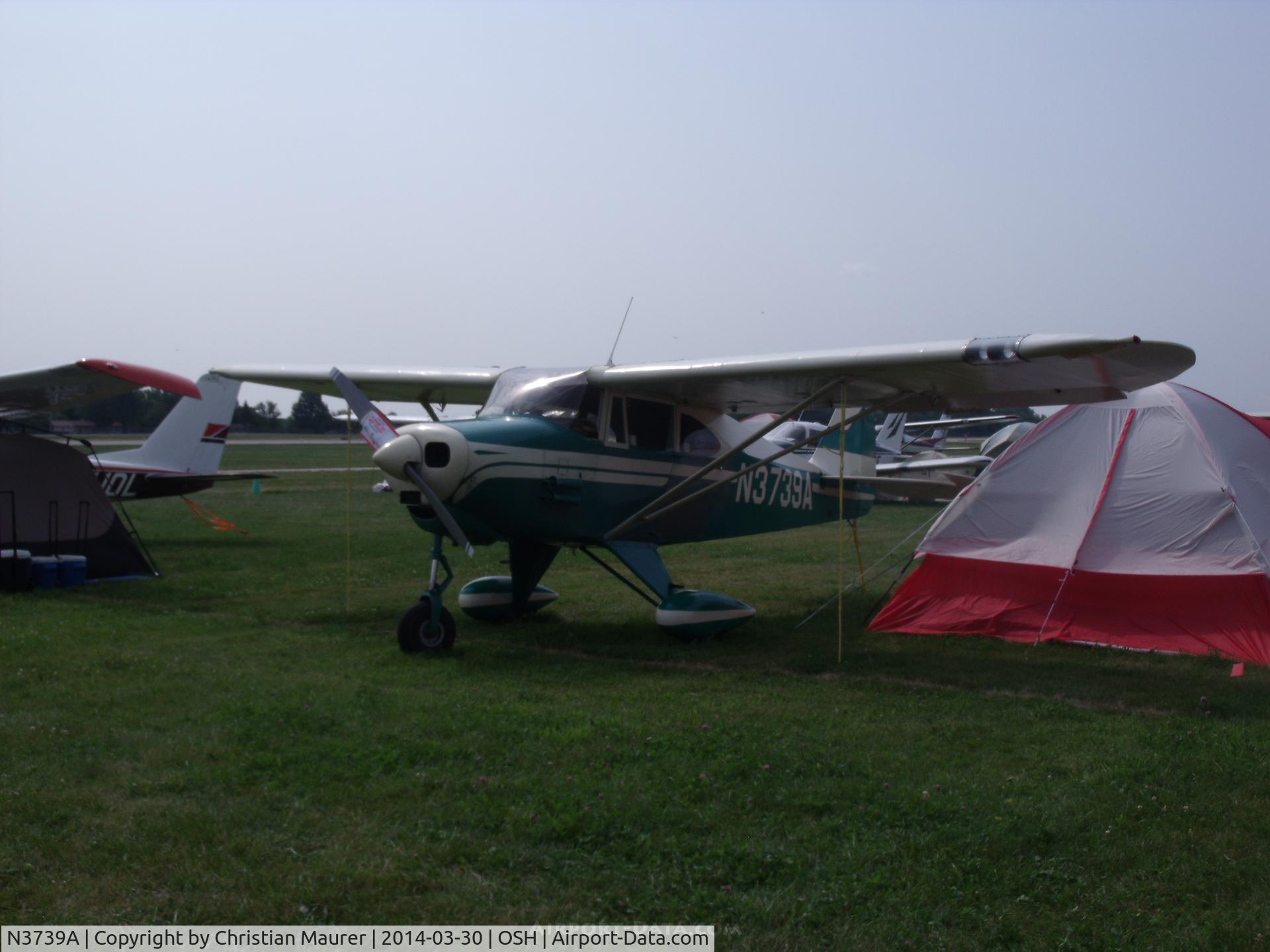 N3739A, 1953 Piper PA-22-135 Tri-Pacer C/N 22-1982, Piper Pacer 135