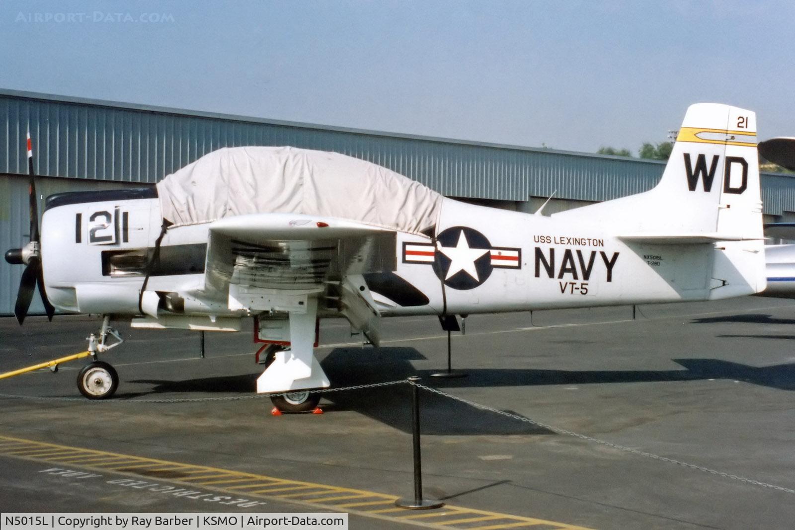 N5015L, 1993 North American T-28A Trojan C/N 557 (174-164), North American T-28A Fennec [174-164] Santa Monica~N 11/10/1998