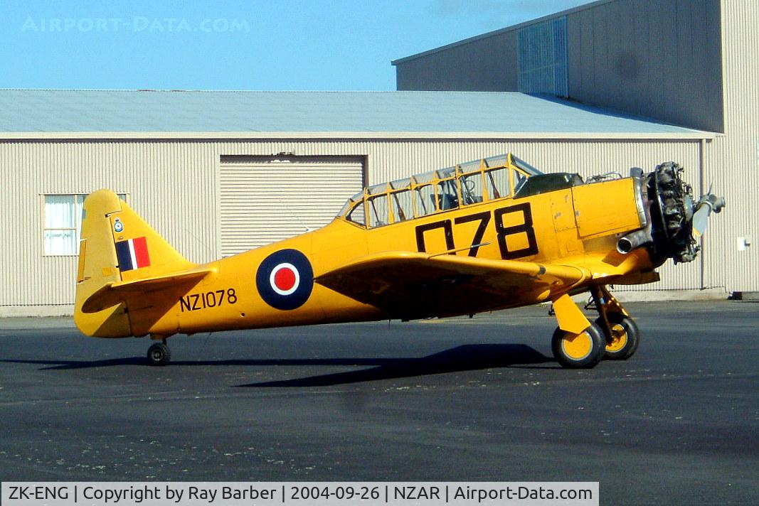 ZK-ENG, 1941 North American AT-6D Harvard III C/N 88-15873 (41-34119), North American AT-6D Harvard III [88-15873] Auckland-Ardmore~ZK 26/09/2004