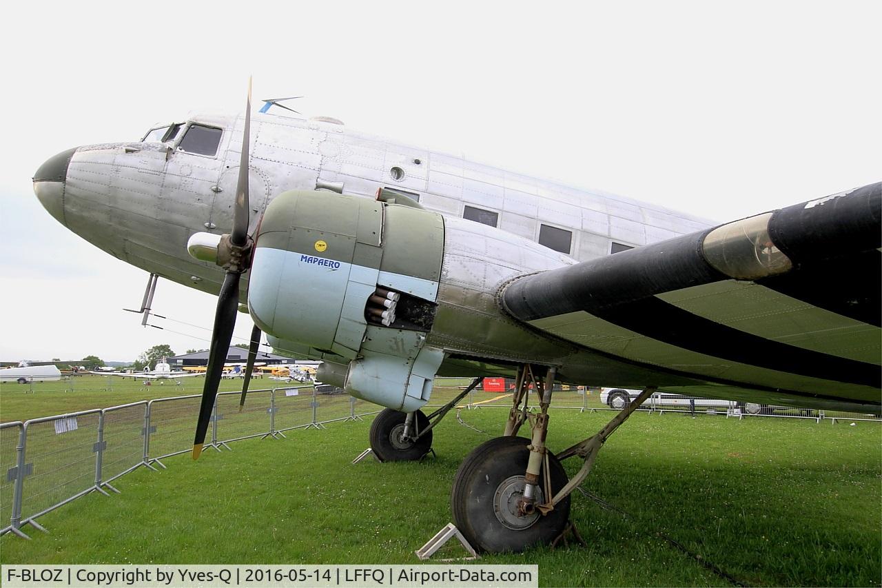 F-BLOZ, 1942 Douglas DC3C-S1C3G (C-47A-20-DK) C/N 13142, Douglas C-47A, Under restoration, La Ferté-Alais (LFFQ) air show 2016