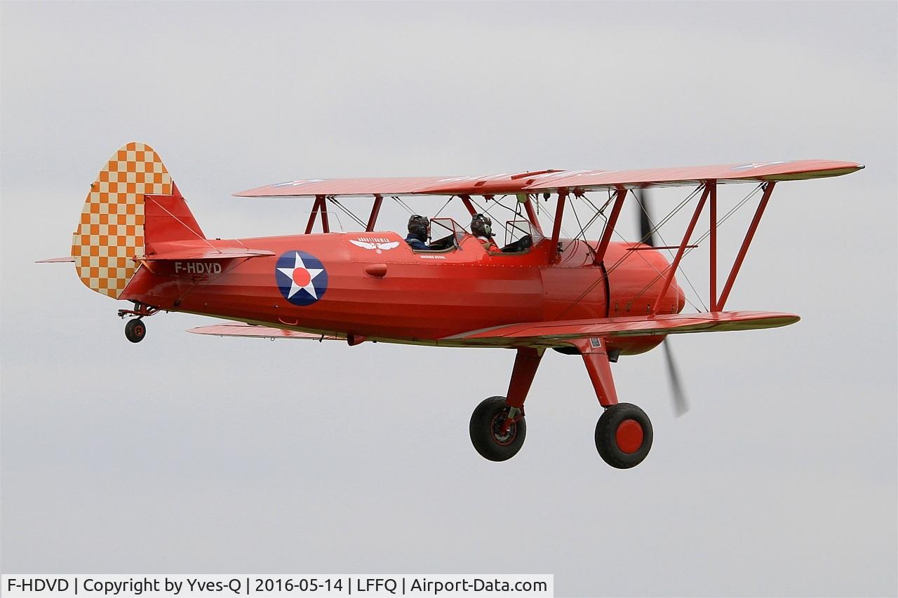 F-HDVD, 1940 Boeing A75N1 (PT-17) C/N 75-940, Boeing A75N1 (PT-17), On display, La Ferté-Alais (LFFQ) air show 2016