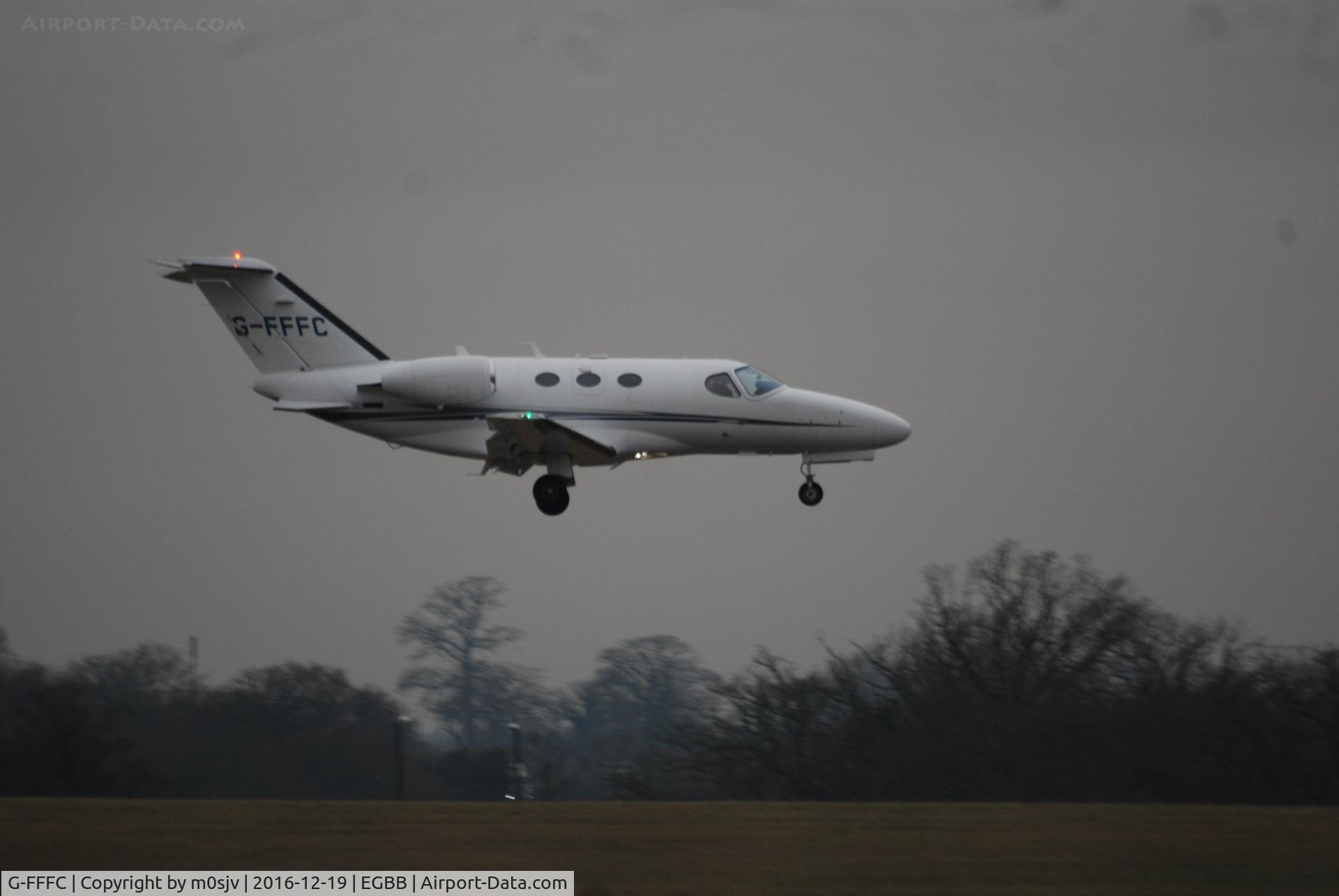 G-FFFC, 2014 Cessna 510 Citation Mustang Citation Mustang C/N 510-0451, Finals to Land at BHX