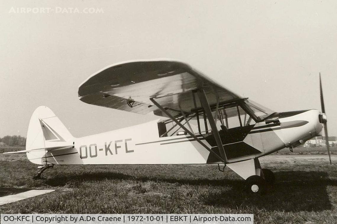OO-KFC, Piper L-18C Super Cub (PA-18-95) C/N 18-1633, OO-KFC equipped with 135 HP engine ,used as glider tug by Kortrijk Flying Club.