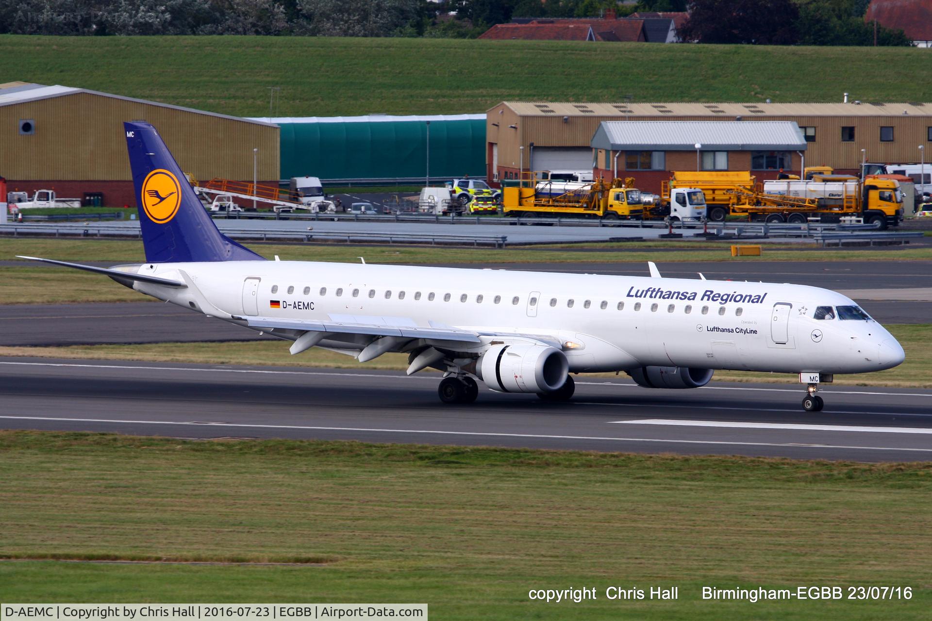 D-AEMC, 2009 Embraer 195LR (ERJ-190-200LR) C/N 19000300, Lufthansa Regional