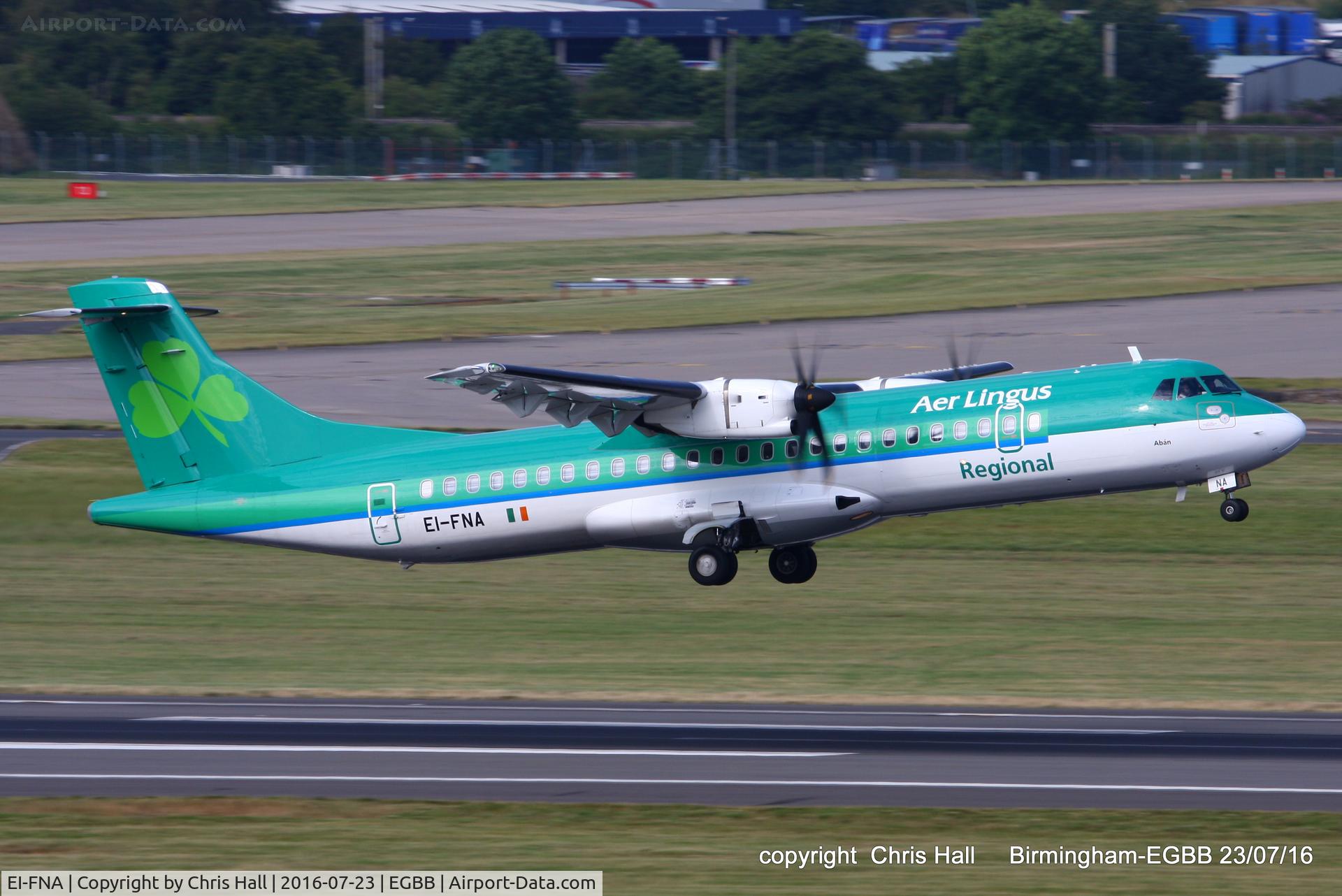 EI-FNA, 2016 ATR 72-212A C/N 1325, Aer Lingus Regional