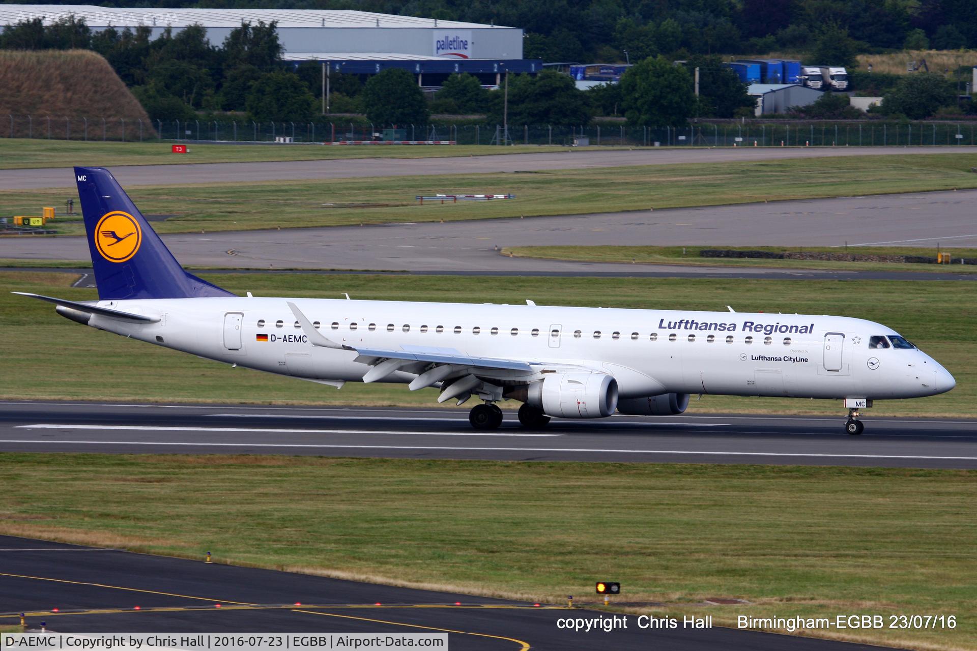 D-AEMC, 2009 Embraer 195LR (ERJ-190-200LR) C/N 19000300, Lufthansa Regional