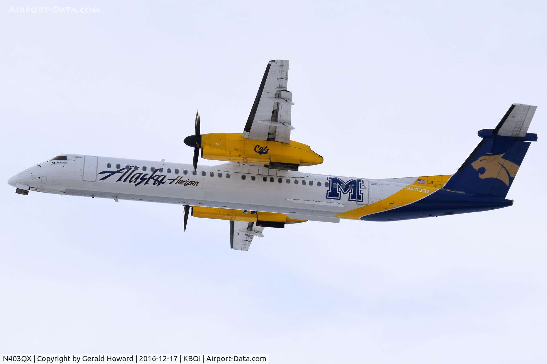 N403QX, 2001 De Havilland Canada DHC-8-402 Dash 8 C/N 4037, Departing RWY 10L.