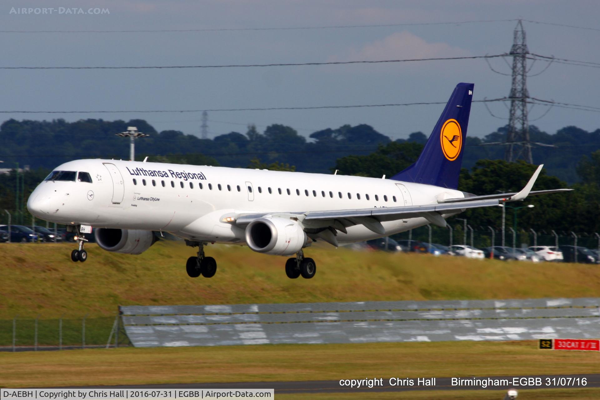 D-AEBH, 2011 Embraer 195LR (ERJ-190-200LR) C/N 19000447, Lufthansa Regional