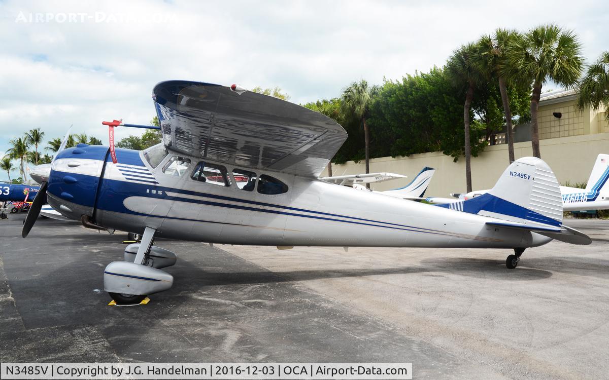 N3485V, 1948 Cessna 195 C/N 7211, At Ocean Reef.