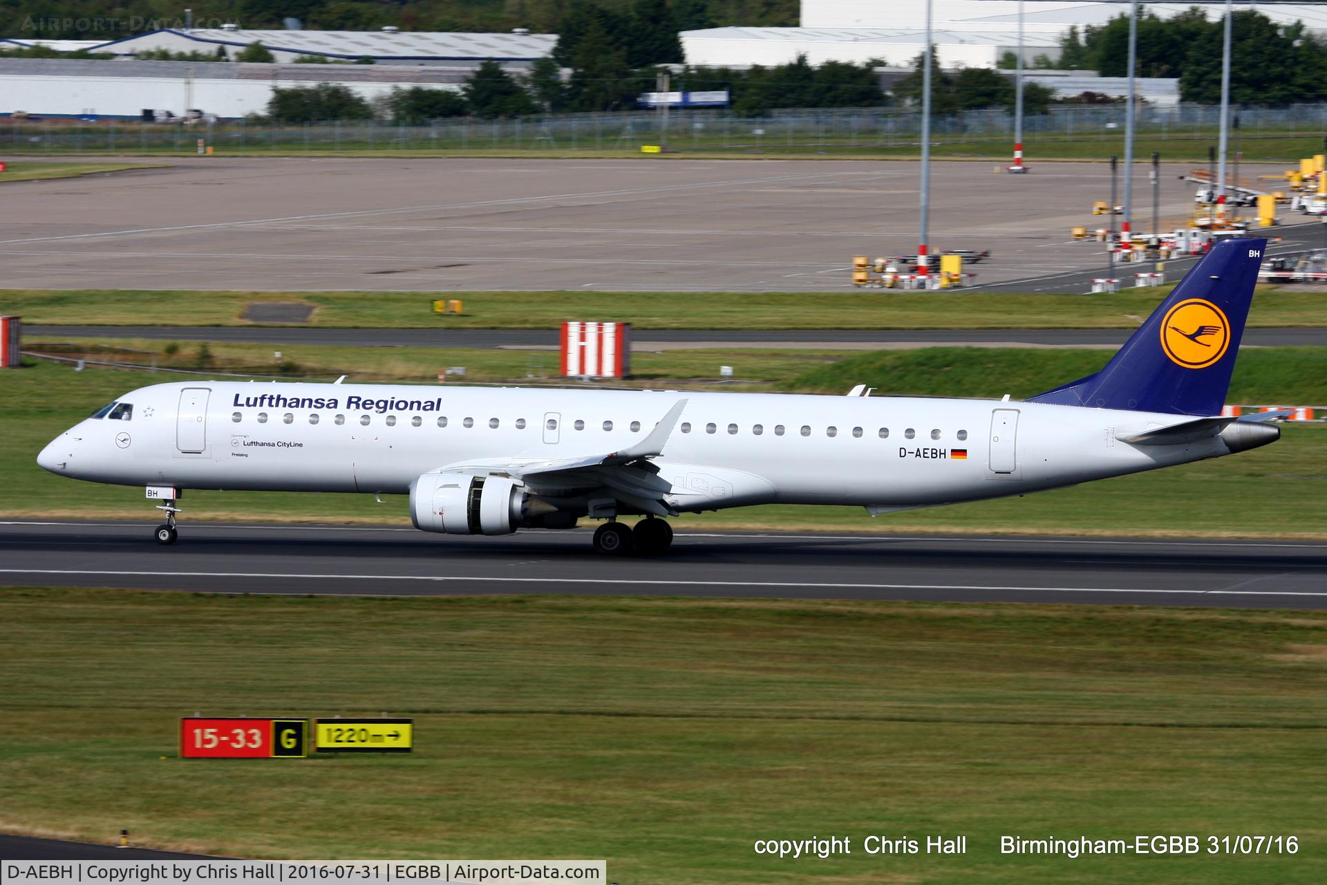 D-AEBH, 2011 Embraer 195LR (ERJ-190-200LR) C/N 19000447, Lufthansa Regional