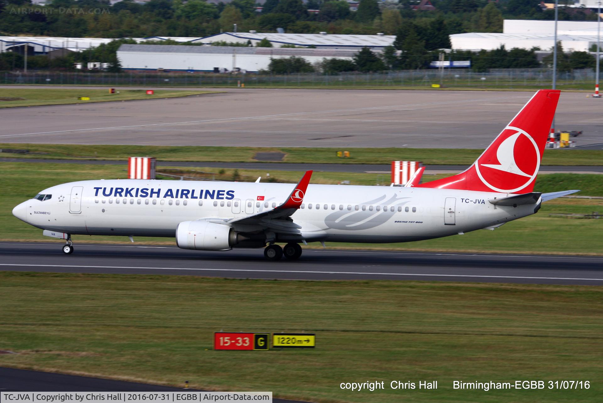 TC-JVA, 2014 Boeing 737-8F2 C/N 40988, Turkish Airlines