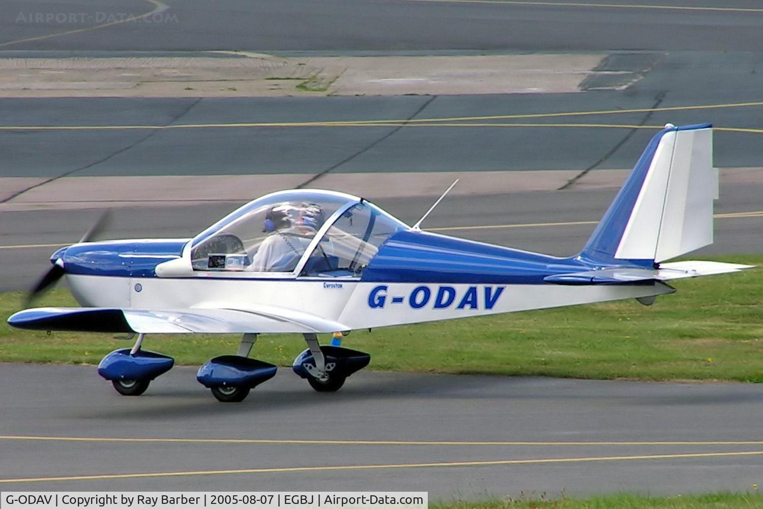 G-ODAV, 2004 Aerotechnik EV-97 Eurostar C/N PFA 315-14299, Evektor EV-97 Eurostar [PFA 315-14299] Staverton~G 07/08/2005